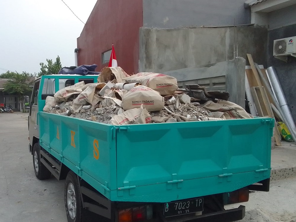 Harga buang puing per meter kubik